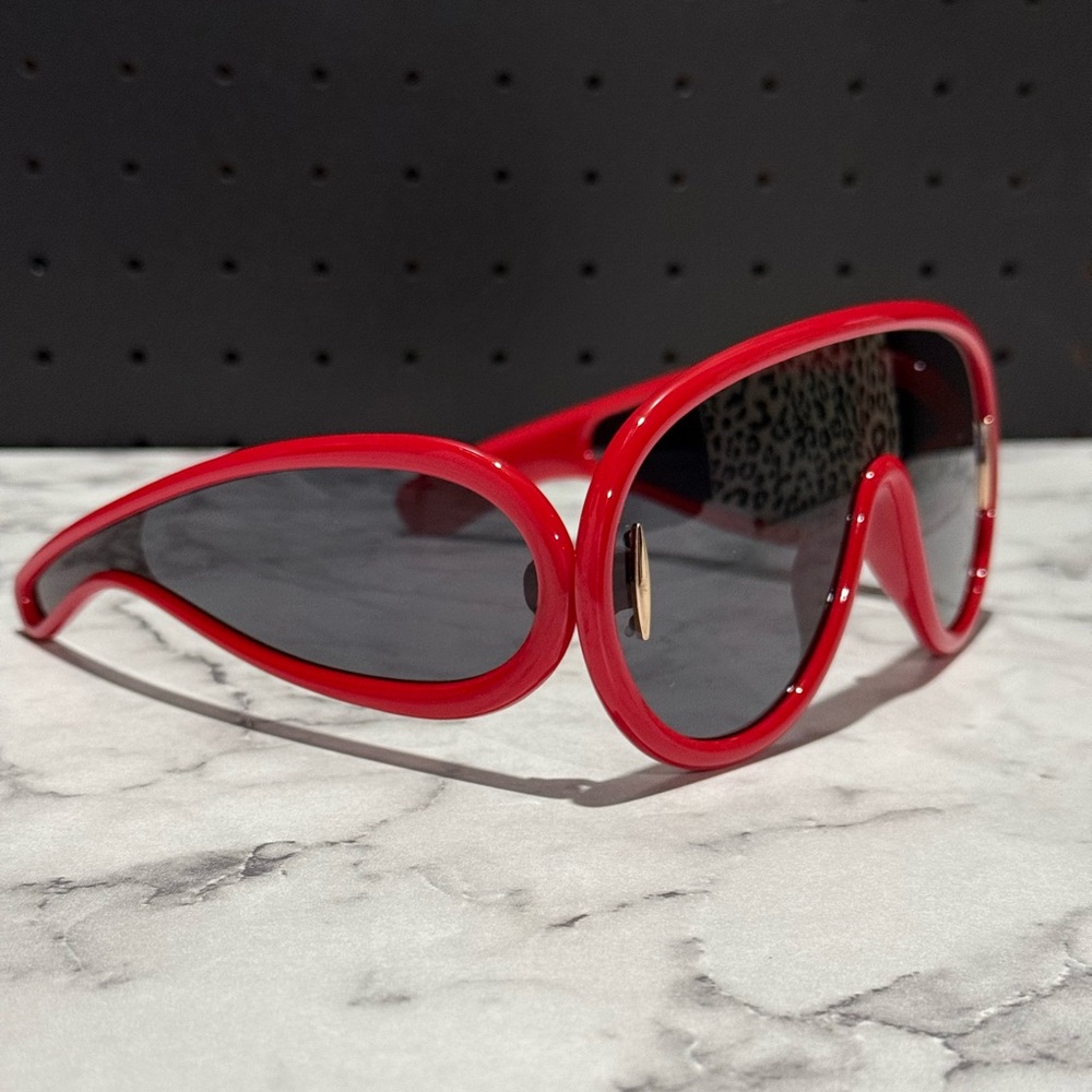 Oversized Fashion Eyewear- RED